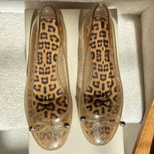 glitter jelly ballerinas